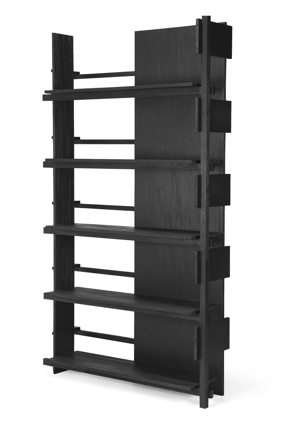 Black Teak Book Rack | Ethnicraft Abstract | Oroa.com