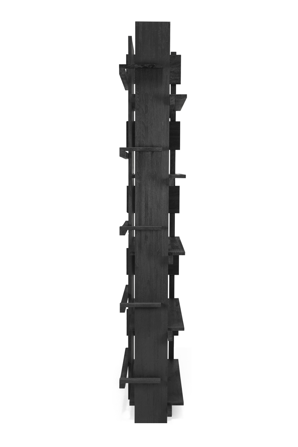 Black Teak Book Rack | Ethnicraft Abstract | Oroa.com