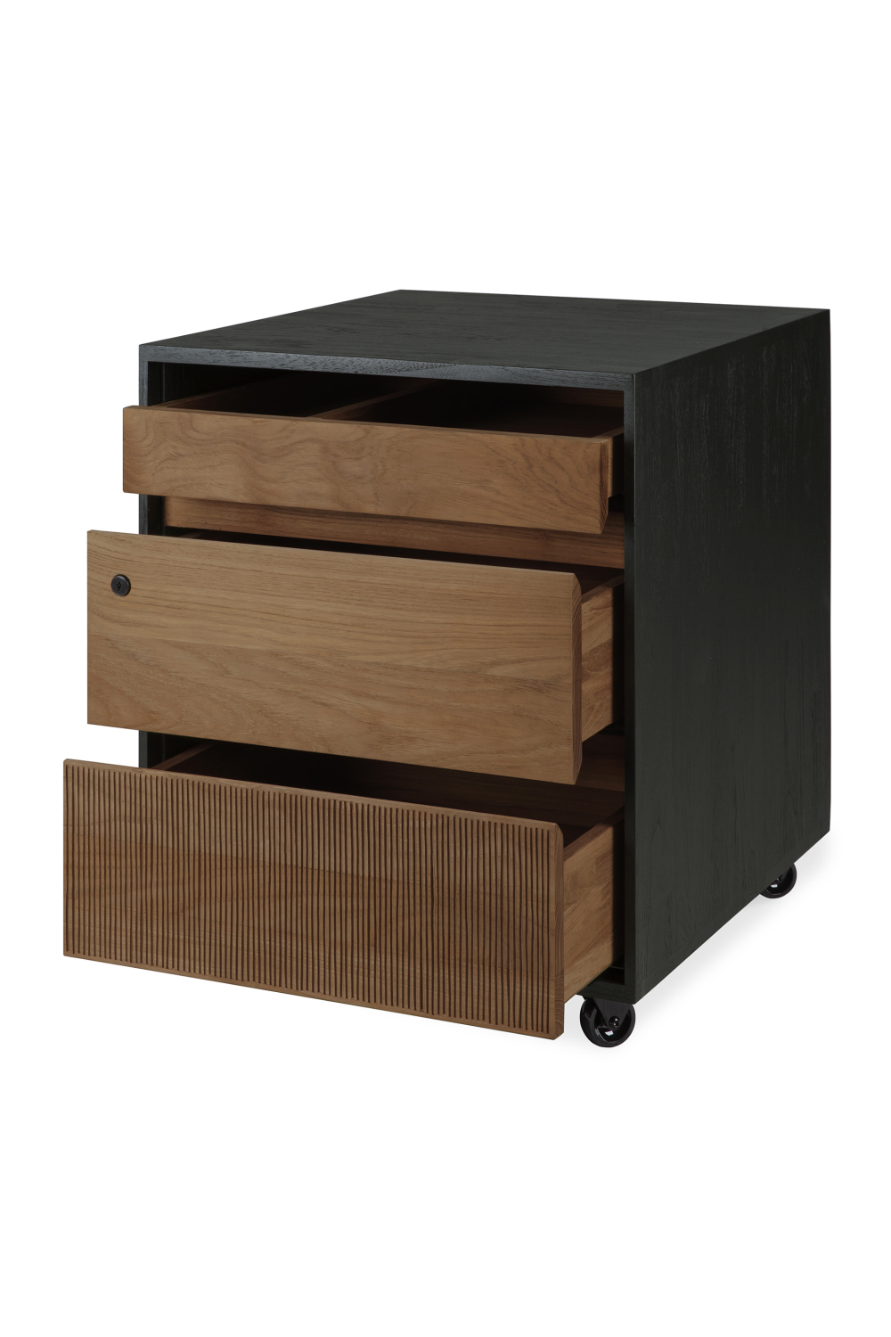 Black Teak Drawer Unit | Ethnicraft Oscar | Oroa.com