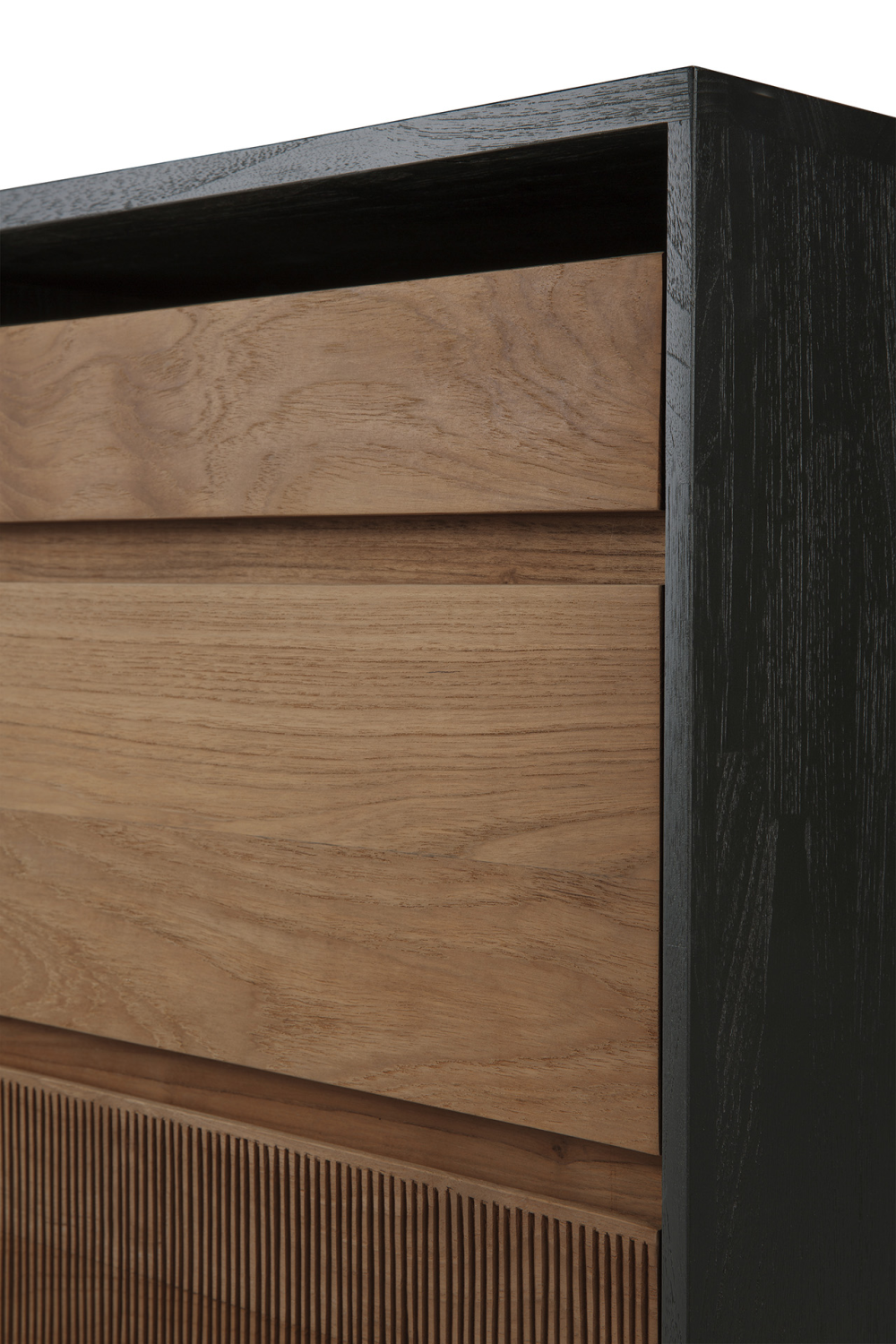 Black Teak Drawer Unit | Ethnicraft Oscar | Oroa.com