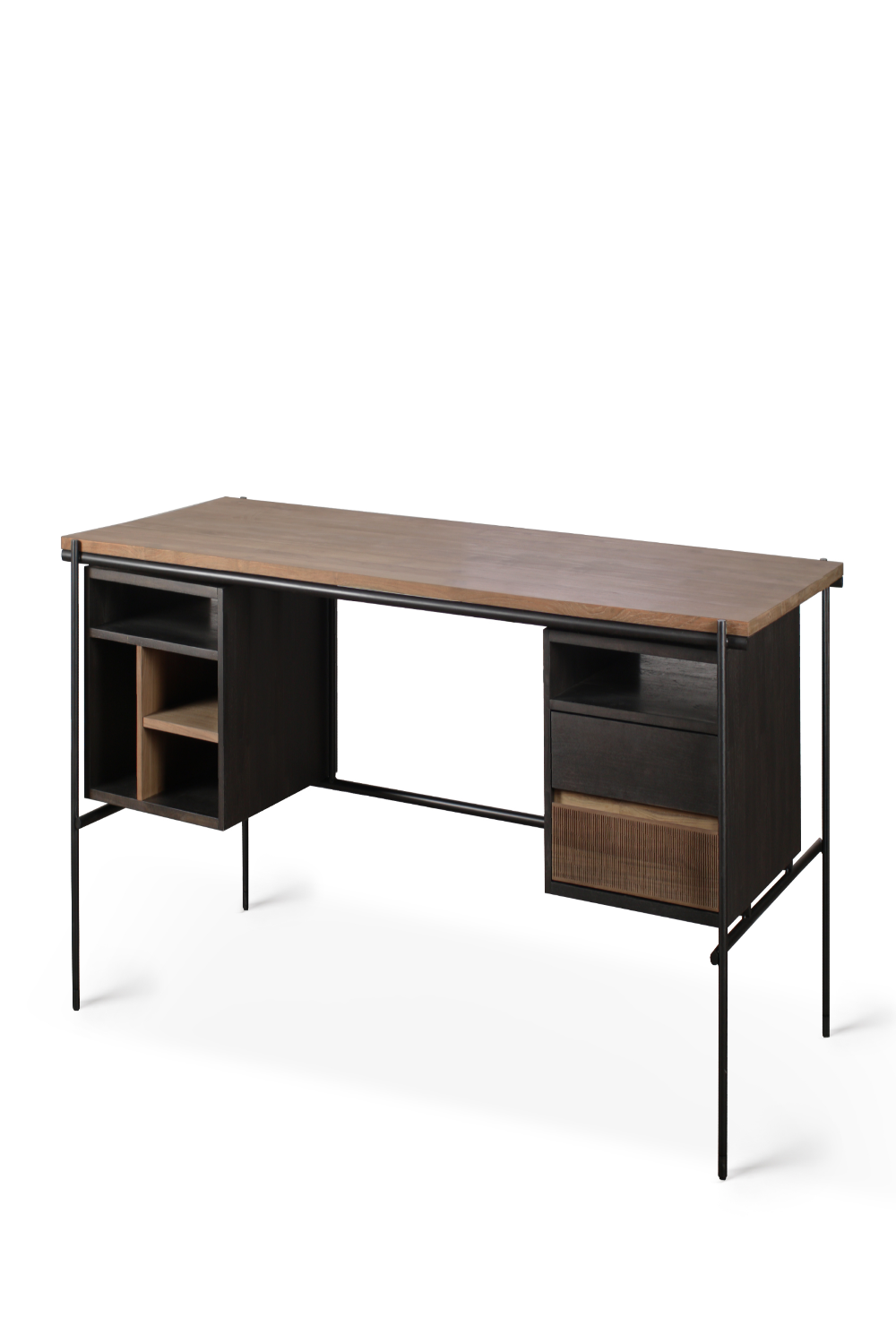 Teak Desk With Drawers | Ethnicraft Oscar | OROA.com