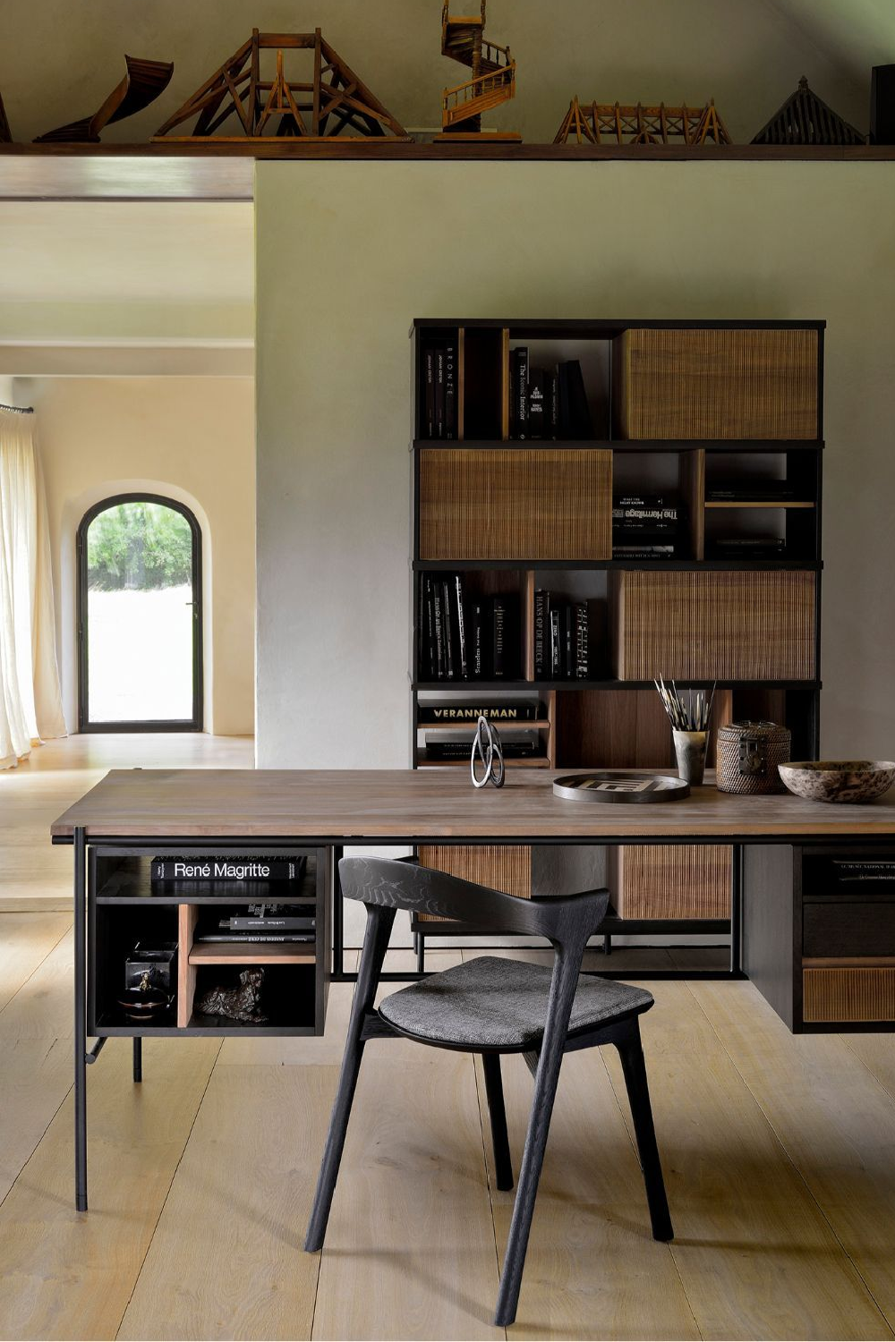 Natural Teak Book Rack | Oroa.com