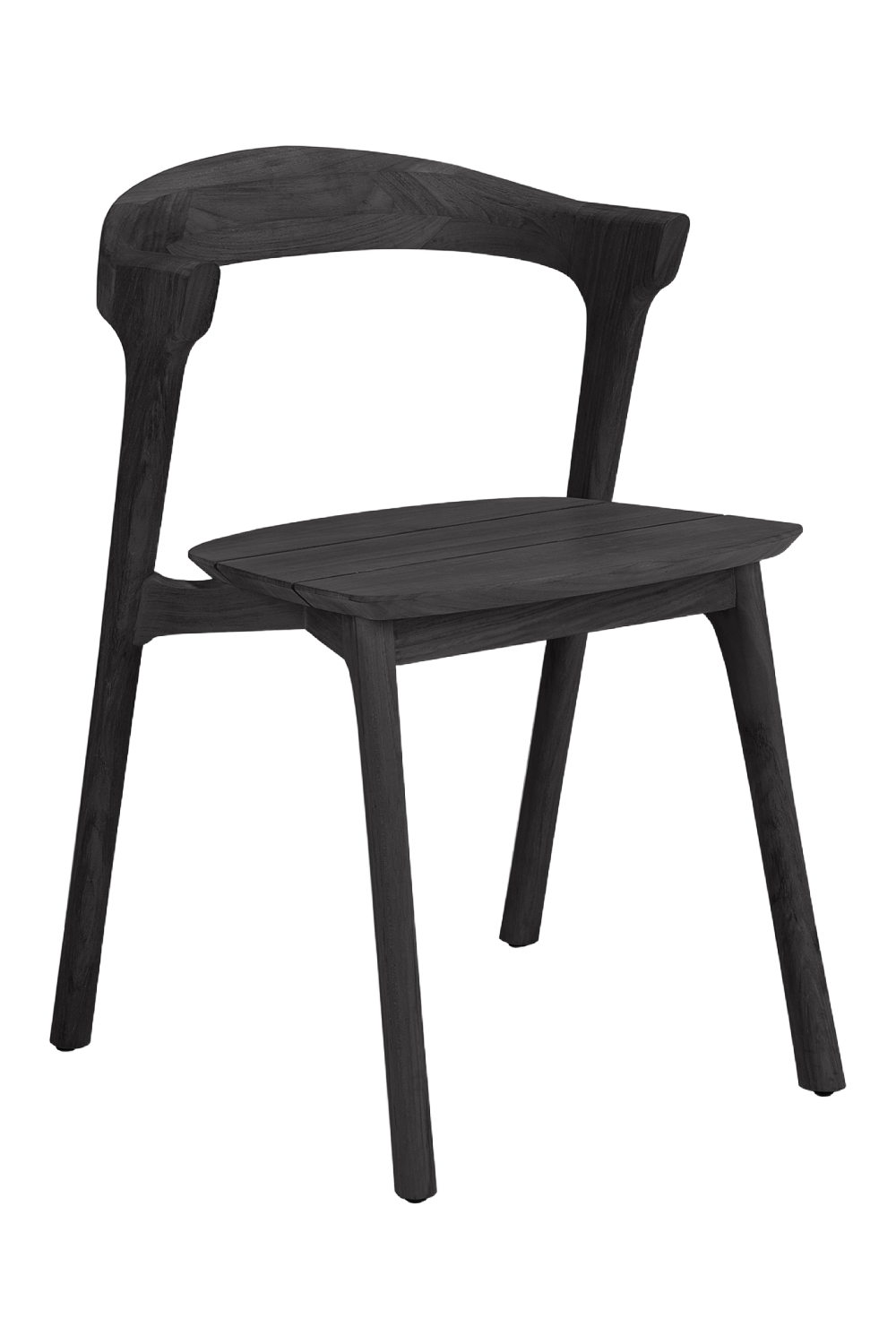 Black Teak Outdoor Dining Chair | Ethnicraft Bok | Oroa.com