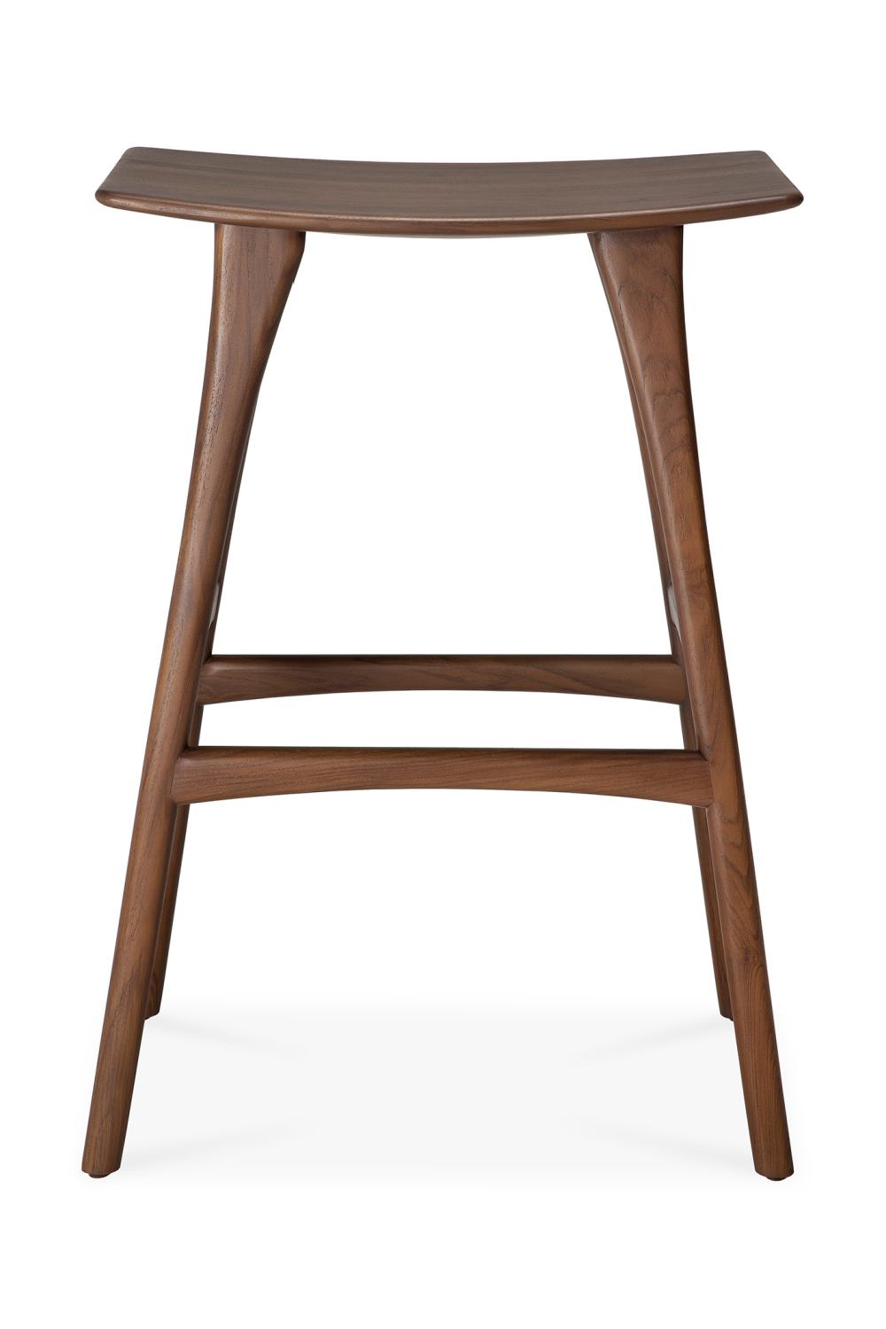 Wooden Backless Barstool | Ethnicraft Osso | Oroa.com