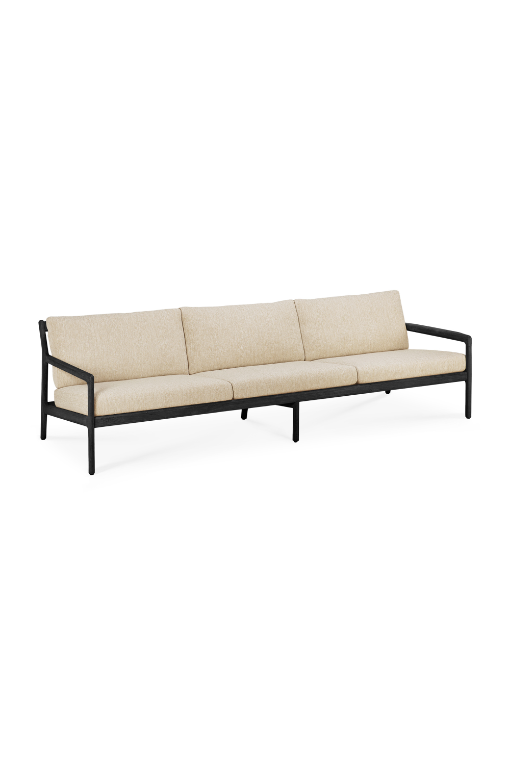 Black Teak 3+ Seater Outdoor Sofa | Ethnicraft Jack | Oroa.com