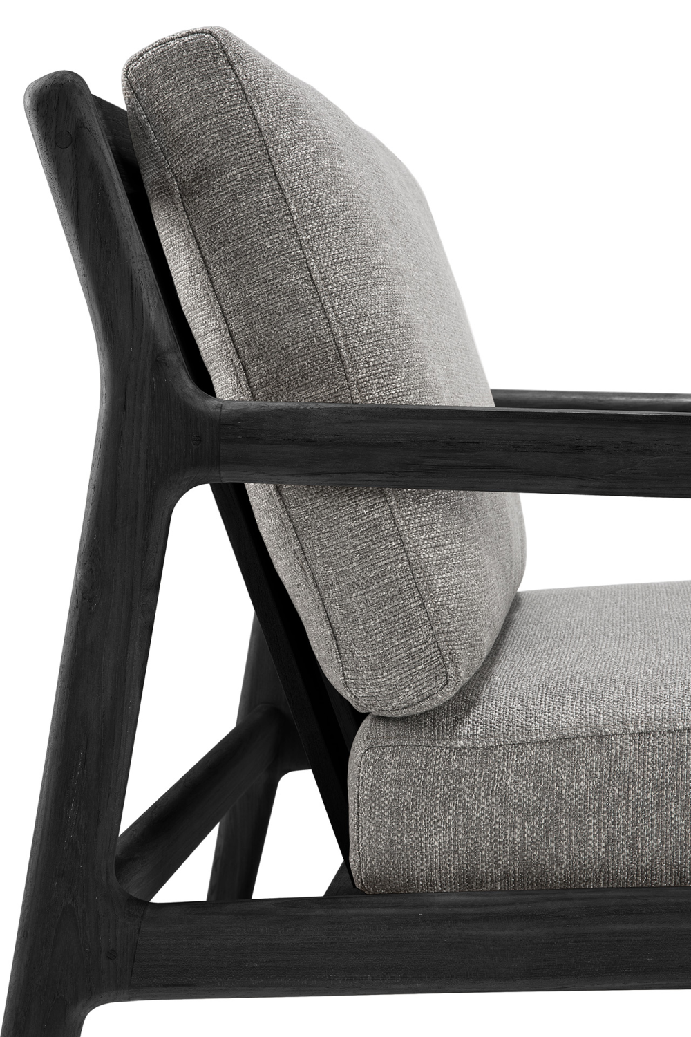 Black Teak Outdoor Lounge Chair | Ethnicraft Jack | Oroa.com