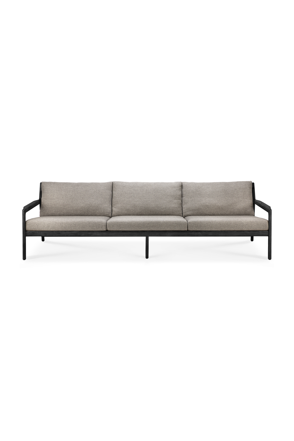 Black Teak 3+ Seater Outdoor Sofa | Ethnicraft Jack | Oroa.com