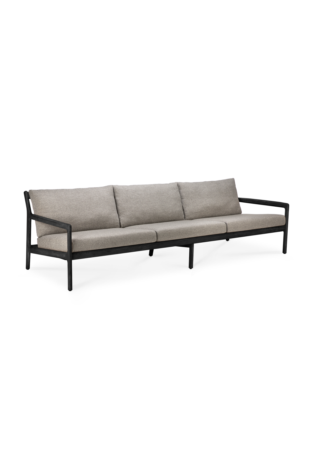 Black Teak 3+ Seater Outdoor Sofa | Ethnicraft Jack | Oroa.com