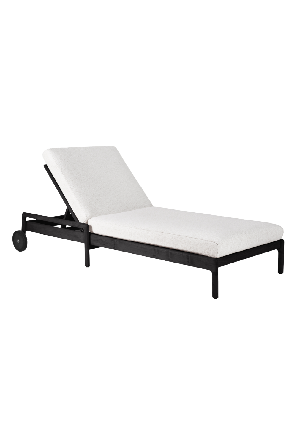 Black-Framed Outdoor Adjustable Lounger | Ethnicraft Jack | Oroa.com
