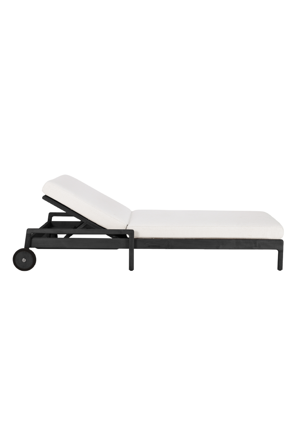 Black-Framed Outdoor Adjustable Lounger | Ethnicraft Jack | Oroa.com