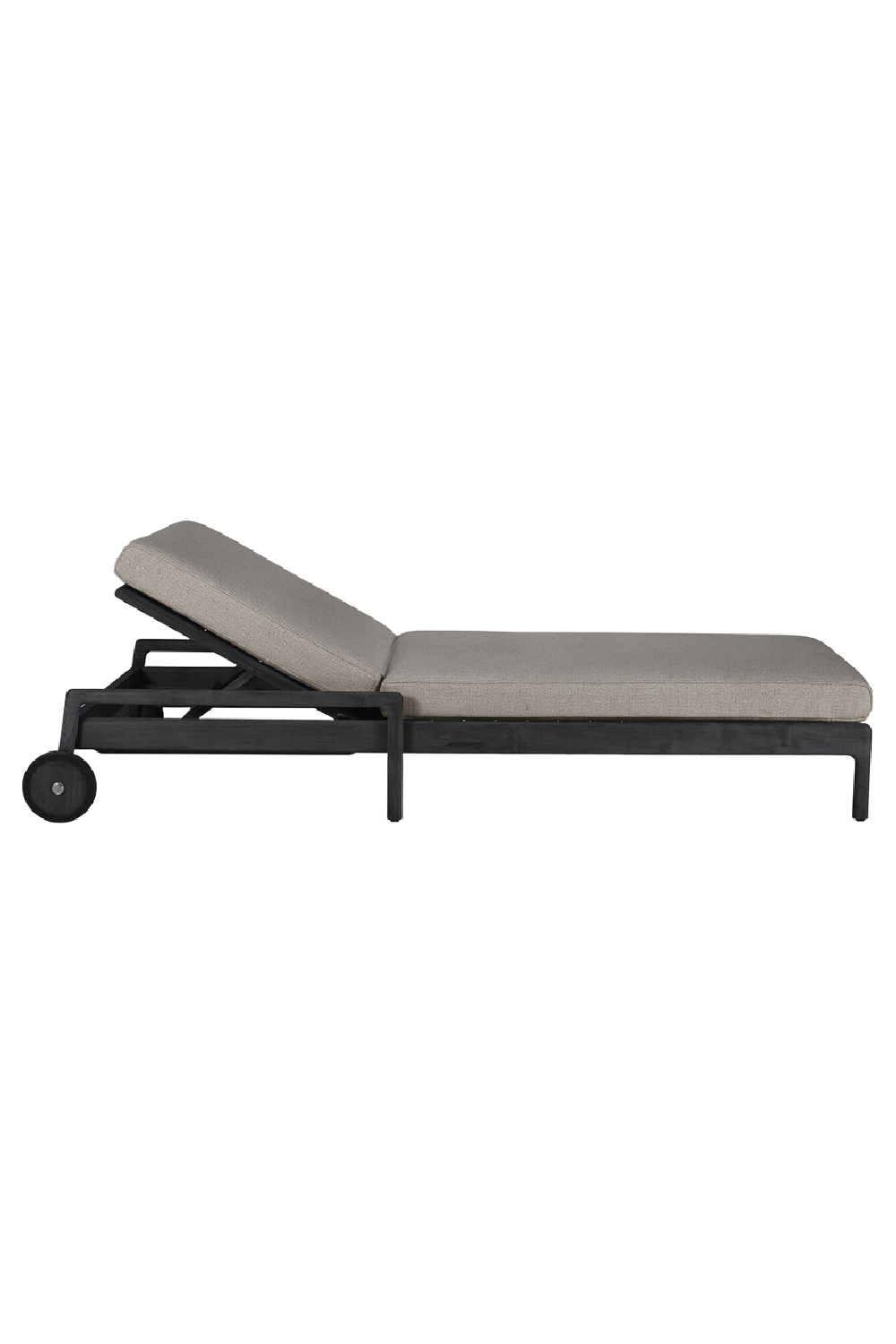 Black-Framed Outdoor Adjustable Lounger | Ethnicraft Jack | Oroa.com