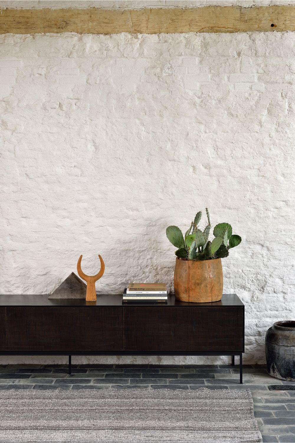 Dark Teak Media Unit | Ethnicraft Grooves | OROA TRADE