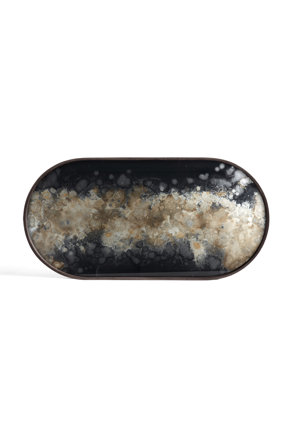 Oblong Glass Tray | Ethnicraft Black Organic | Oroa.com
