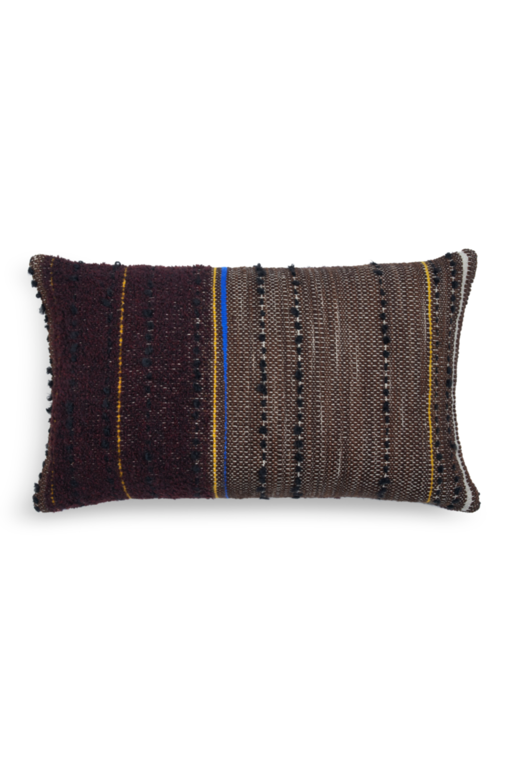 Dark Lumbar Throw Pillow (2) | Ethnicraft Tulum | OROA.com
