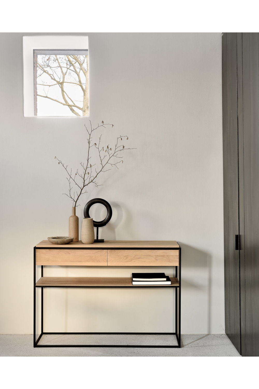 Rectangular 2-Drawer Console Table | Ethnicraft | OROA.com