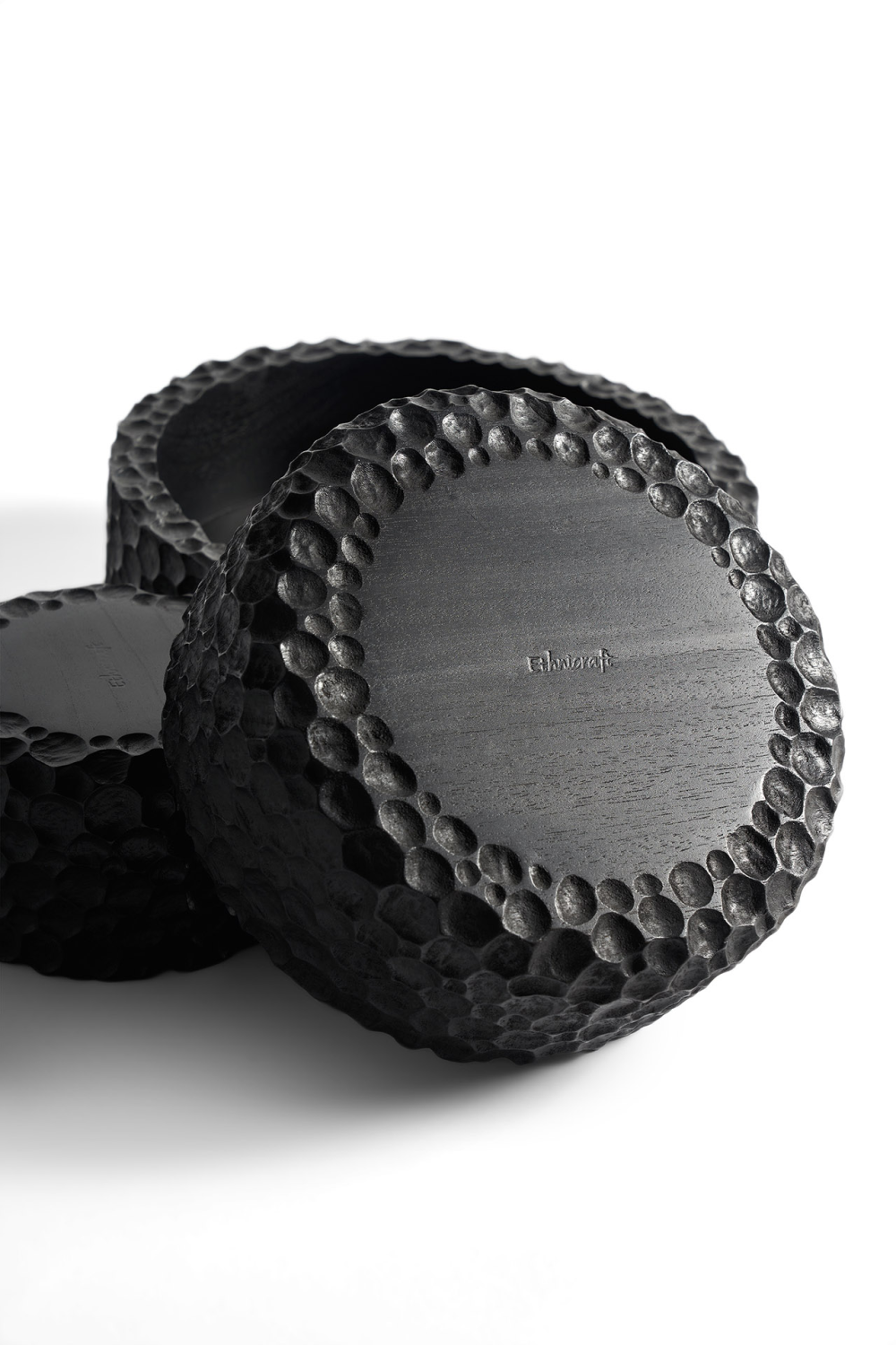 Carved Mahogany Bowl Set (3) | Ethnicraft Chopped| Oroa.com