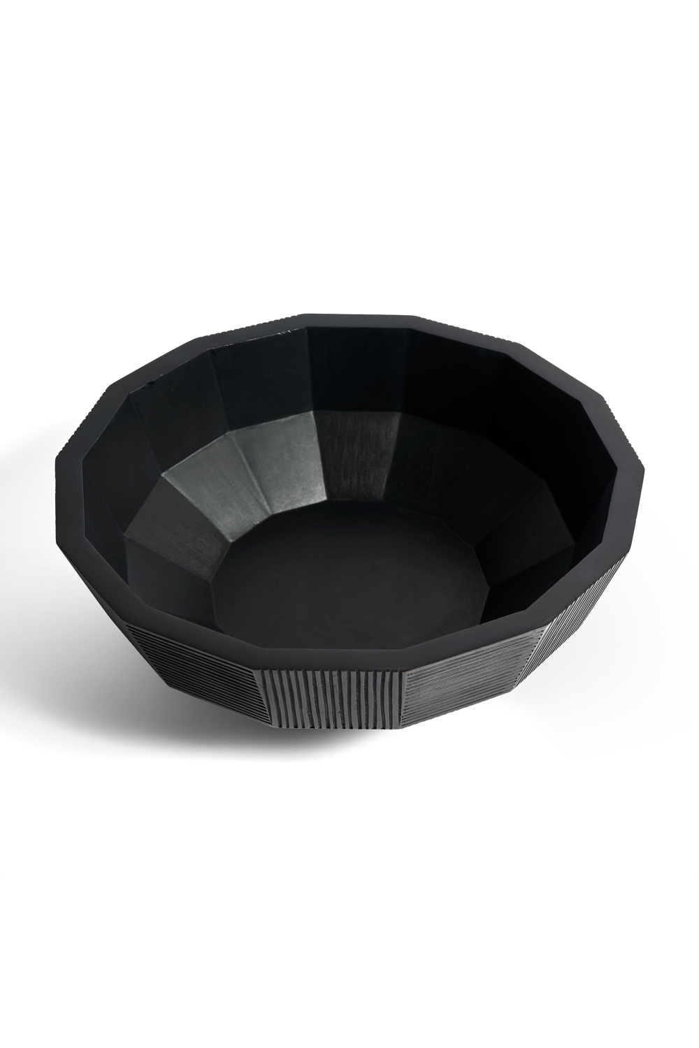 Black Mahogany Modern Bowl | Ethnicraft Striped | OROA.COM