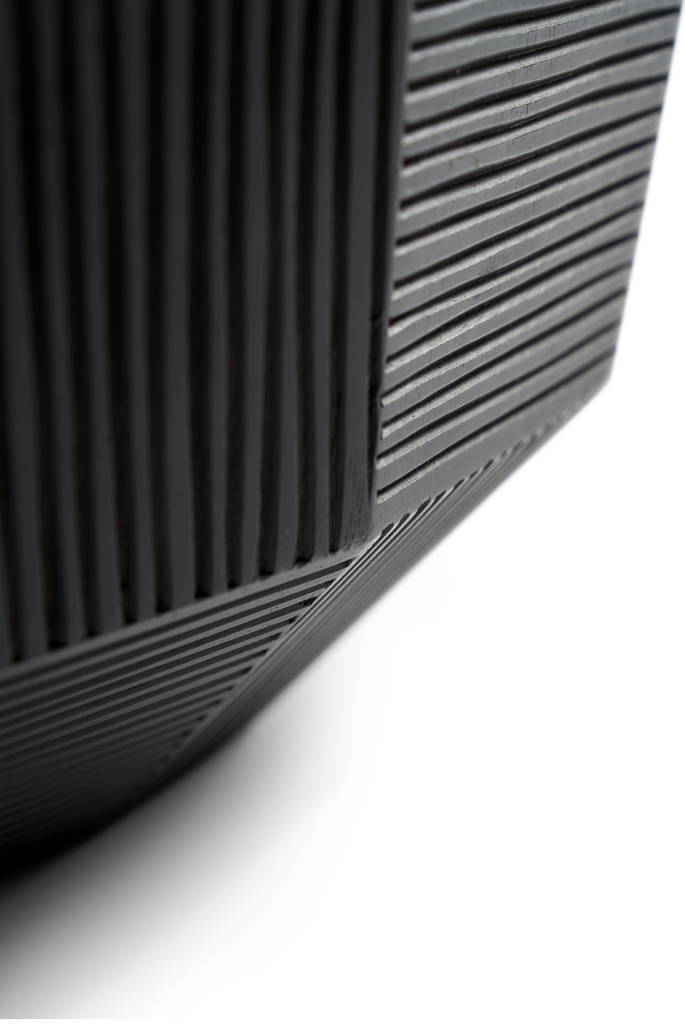 Black Mahogany Modern Bowl | Ethnicraft Striped | OROA.COM