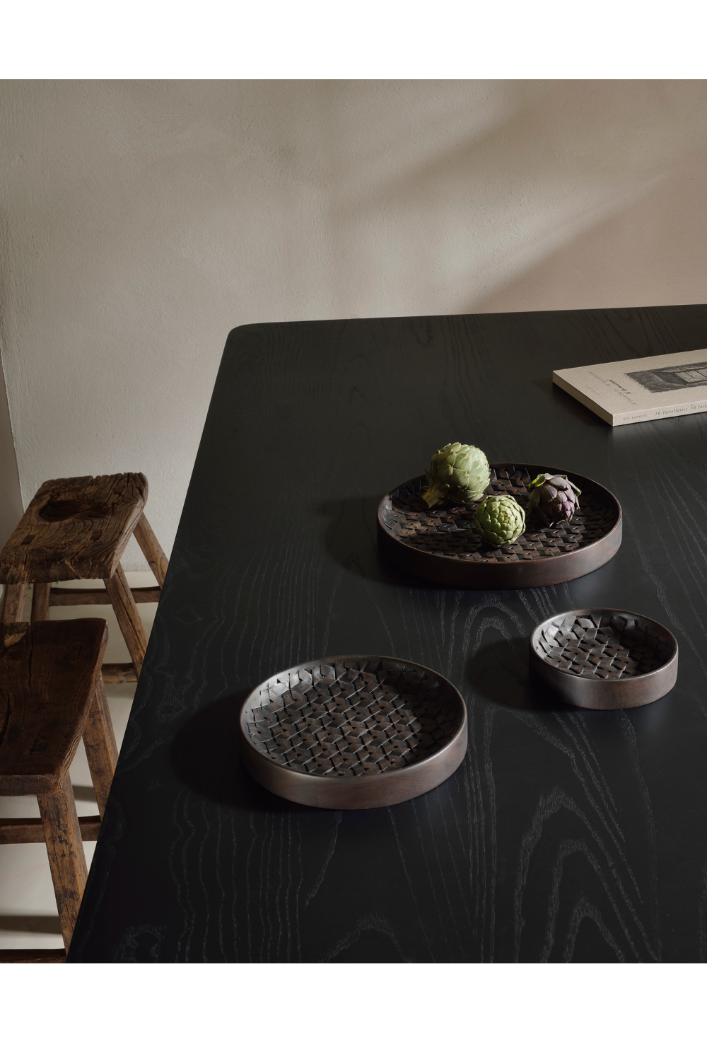 Brown Mahogany Bowl Set (3) | Ethnicraft Tampa | OROA.COM