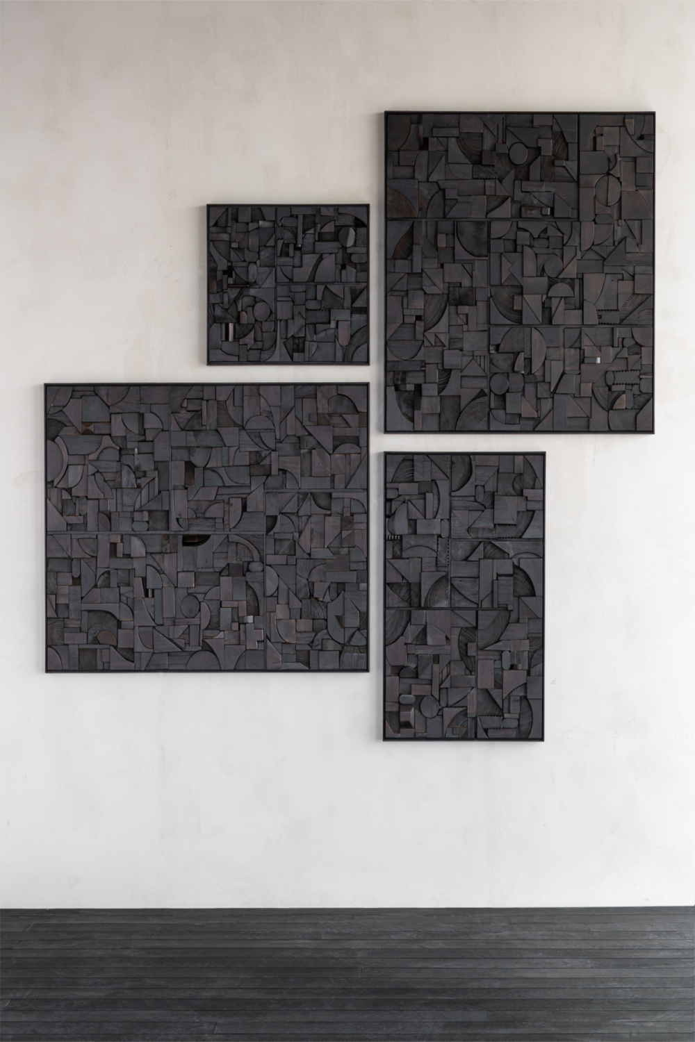 Wooden Geometric Relief Wall Art | Ethnicraft Bricks | Oroa.com
