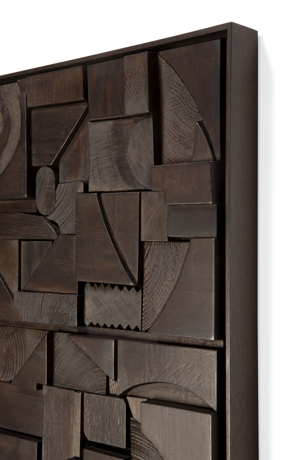 Wooden Geometric Relief Wall Art | Ethnicraft Bricks | Oroa.com