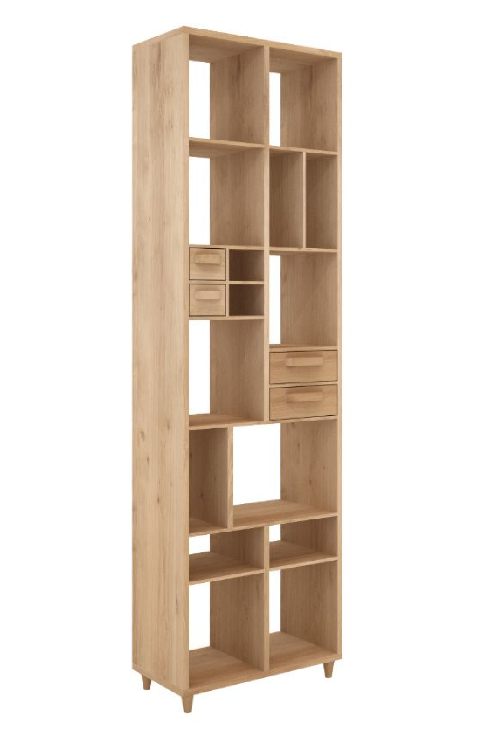 Oak Bookcase With Drawers | Oroa.com