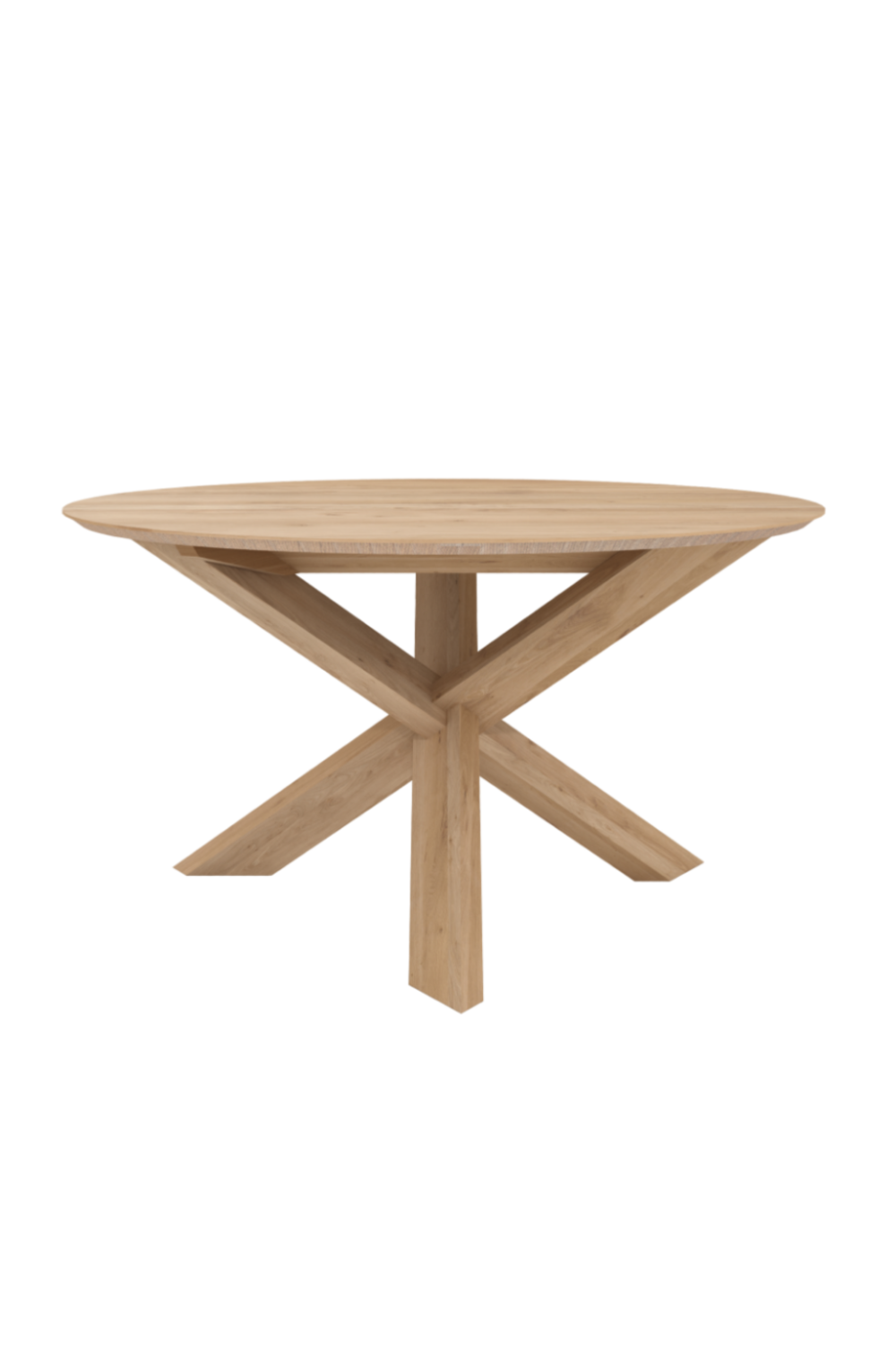 Round Oak Dining Table | Ethnicraft Circle | OROA TRADE