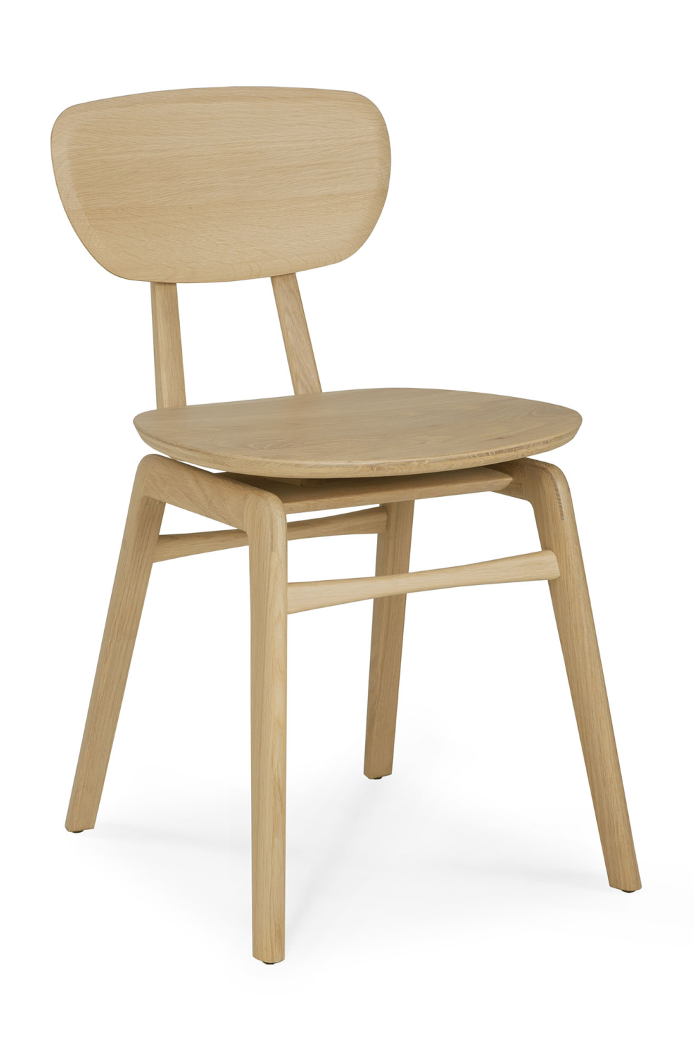 Oak Minimalistic Dining Chair | Ethnicraft Pebble | OROA.COM