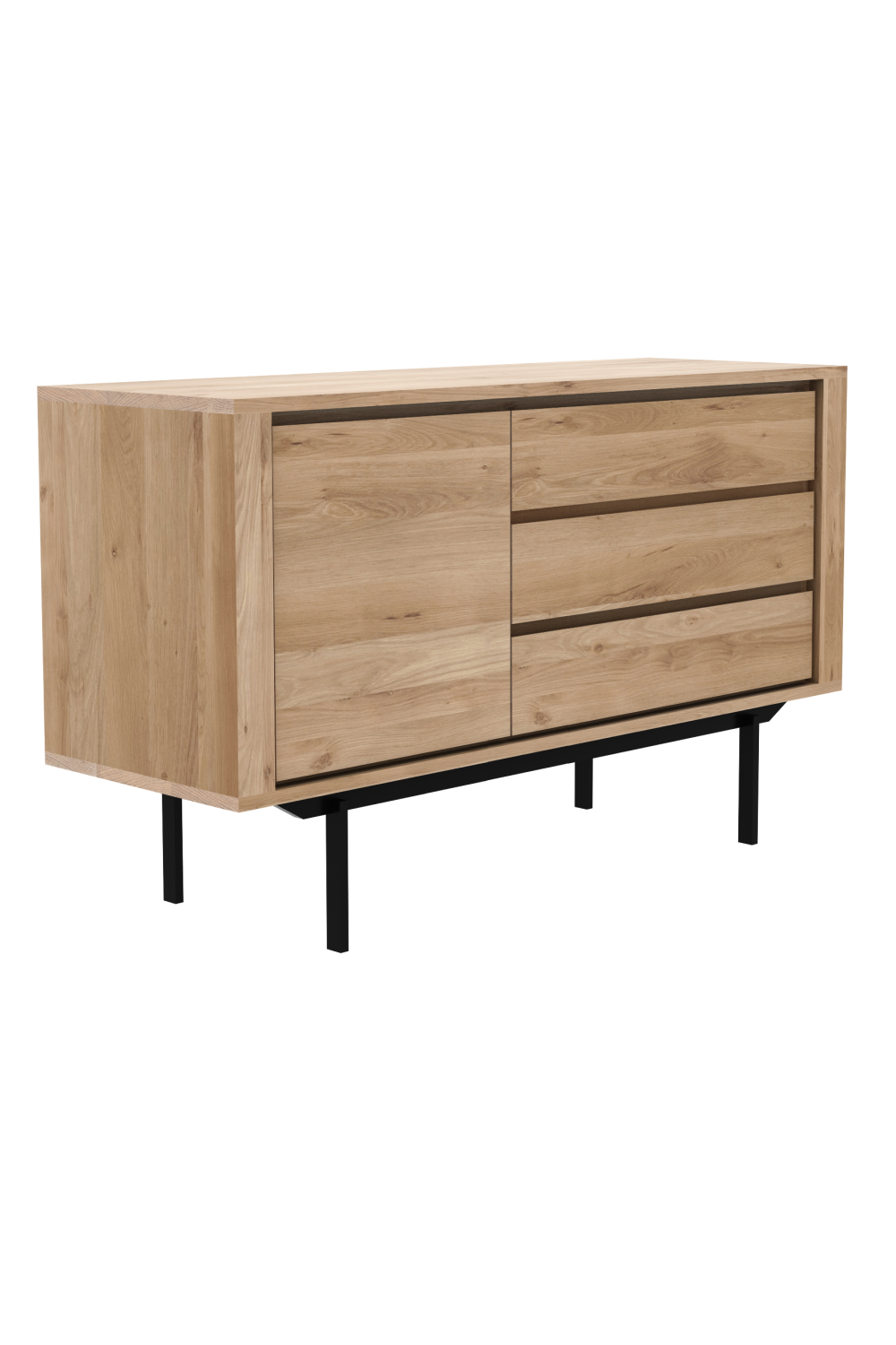 Oak Wood Sideboard with Legs | Ethnicraft Shadow | OROA TRADE