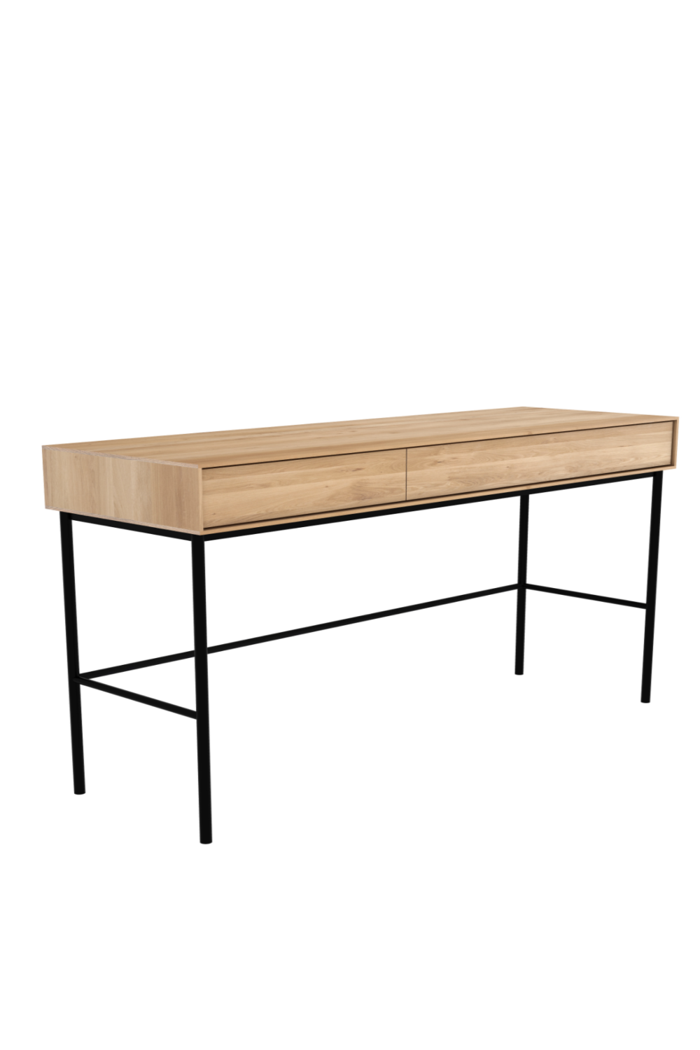Varnished Oak 2-Drawer Desk | Ethnicraft Whitebird | Oroa.com