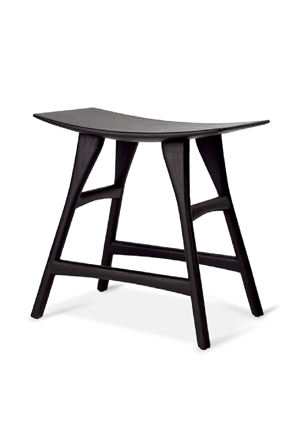 Black Oak Accent Stool | Ethnicraft Osso | Oroa.com
