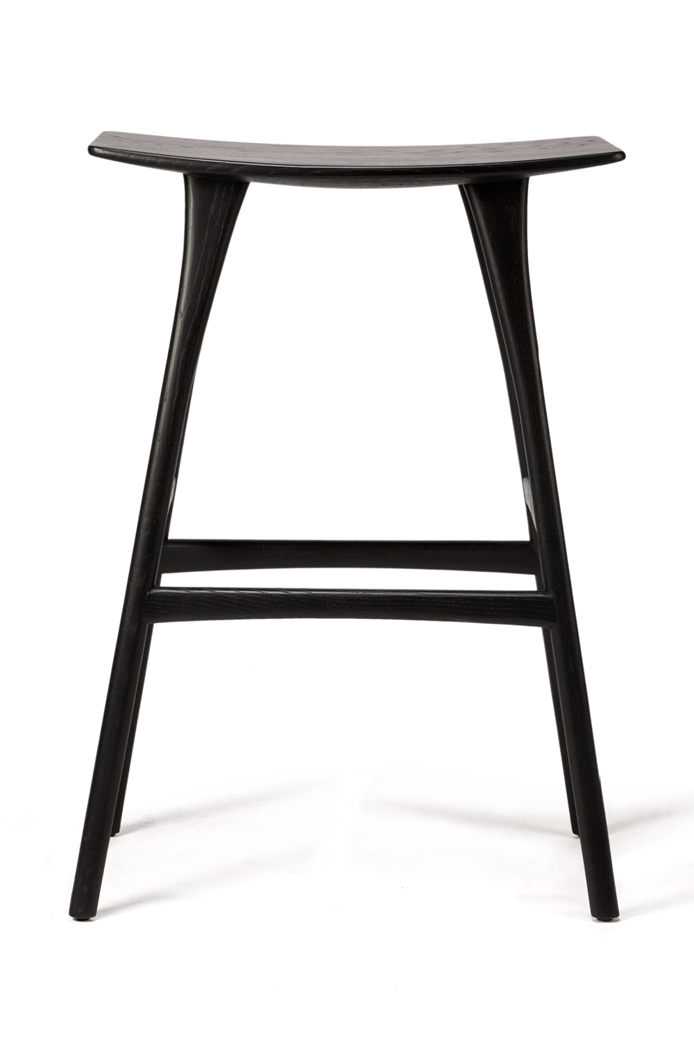 Wooden Backless Barstool | Ethnicraft Osso | Oroa.com