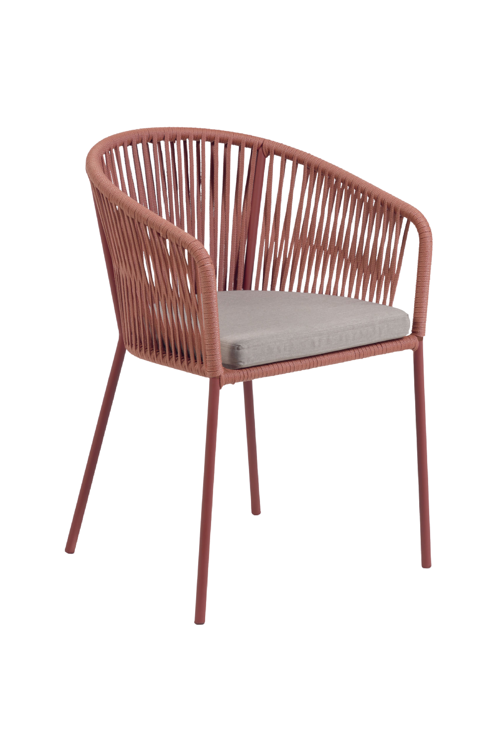 Handwoven Cord Curved Outdoor Chairs (4) | La Forma Yanet | Oroatrade.com