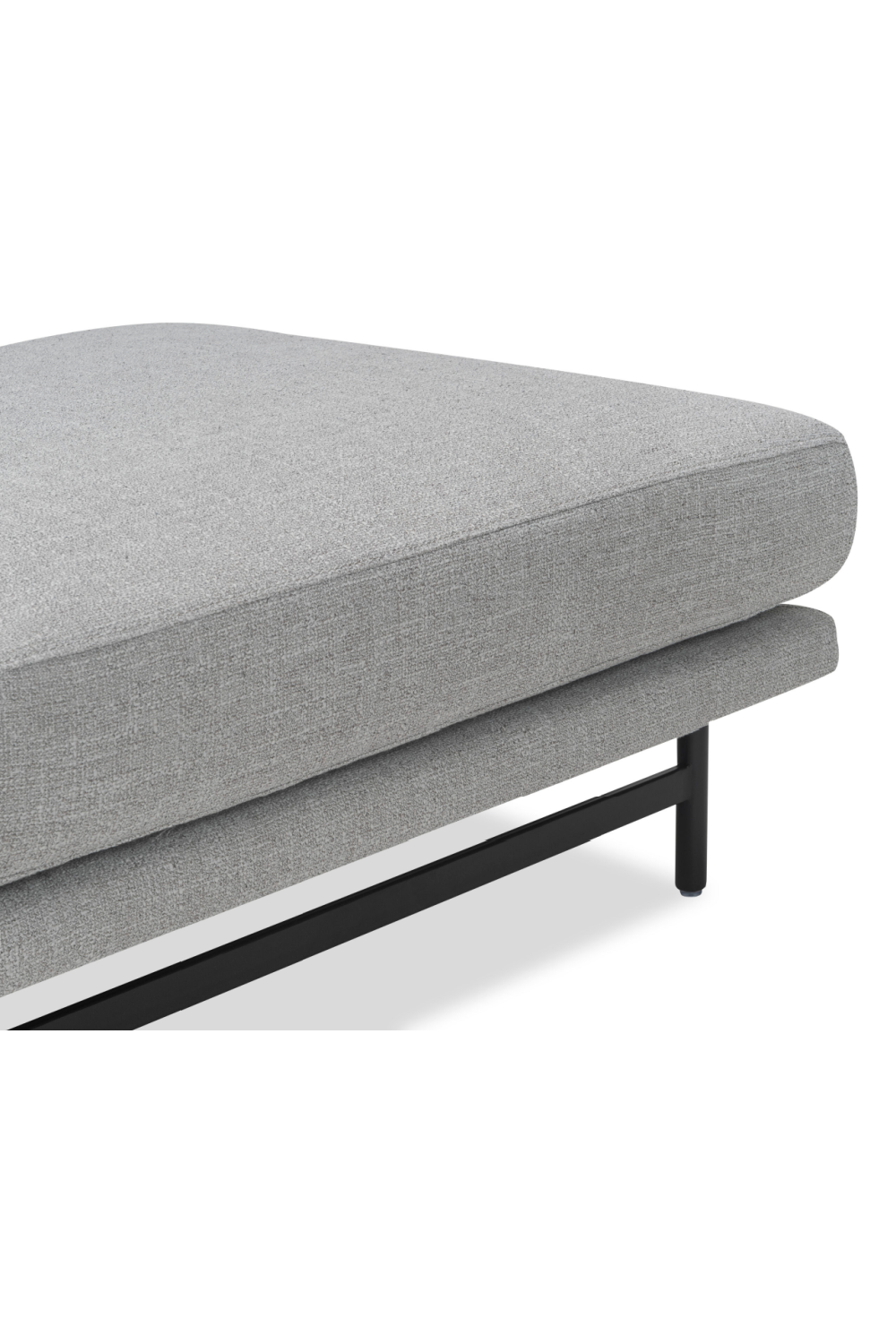 Light Gray Upholstered Ottoman | Liang & Eimil Mossi | Oroa.com