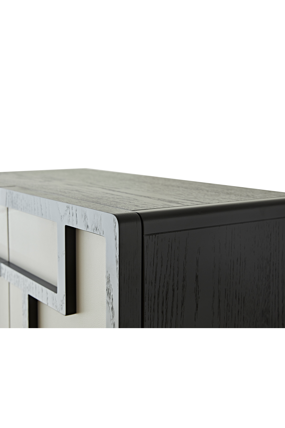 Gray Embossed Leather Cabinet | Liang & Eimil Kamako | OROA.com
