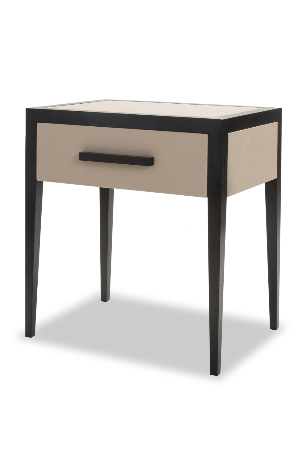 Beige Leather Bedside Table | Liang & Eimil Liza | OROA.com