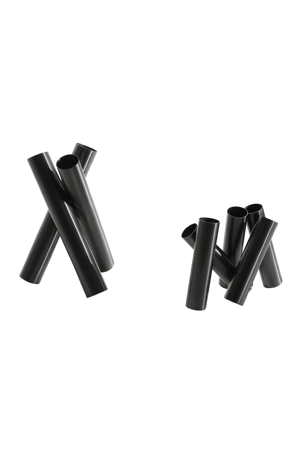 Black Pipe Sculptural Vase (L) | Liang & Eimil Rex | OROA.com