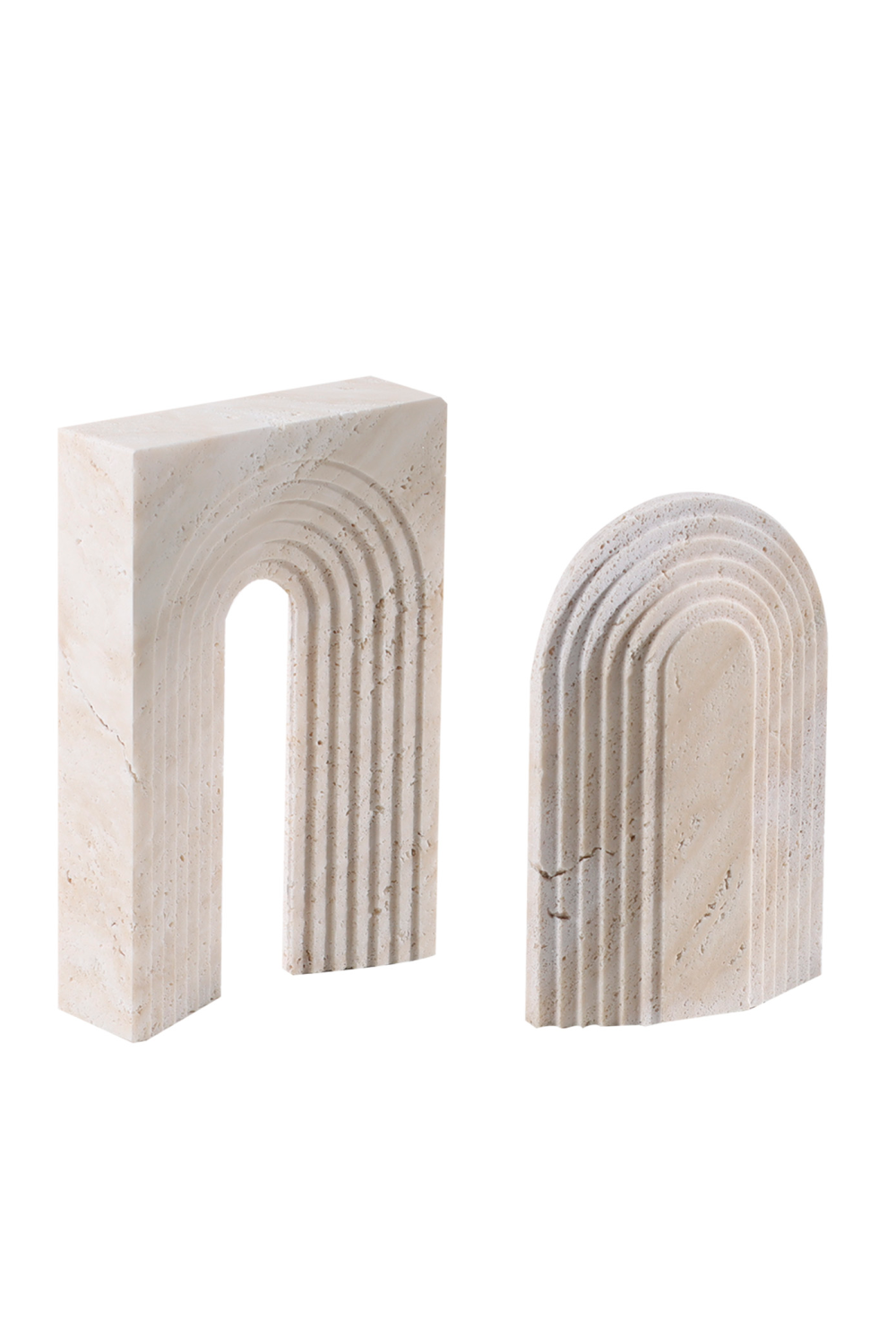 Beige Travertine Sculpture | Liang & Eimil Arch I | Oroa.com