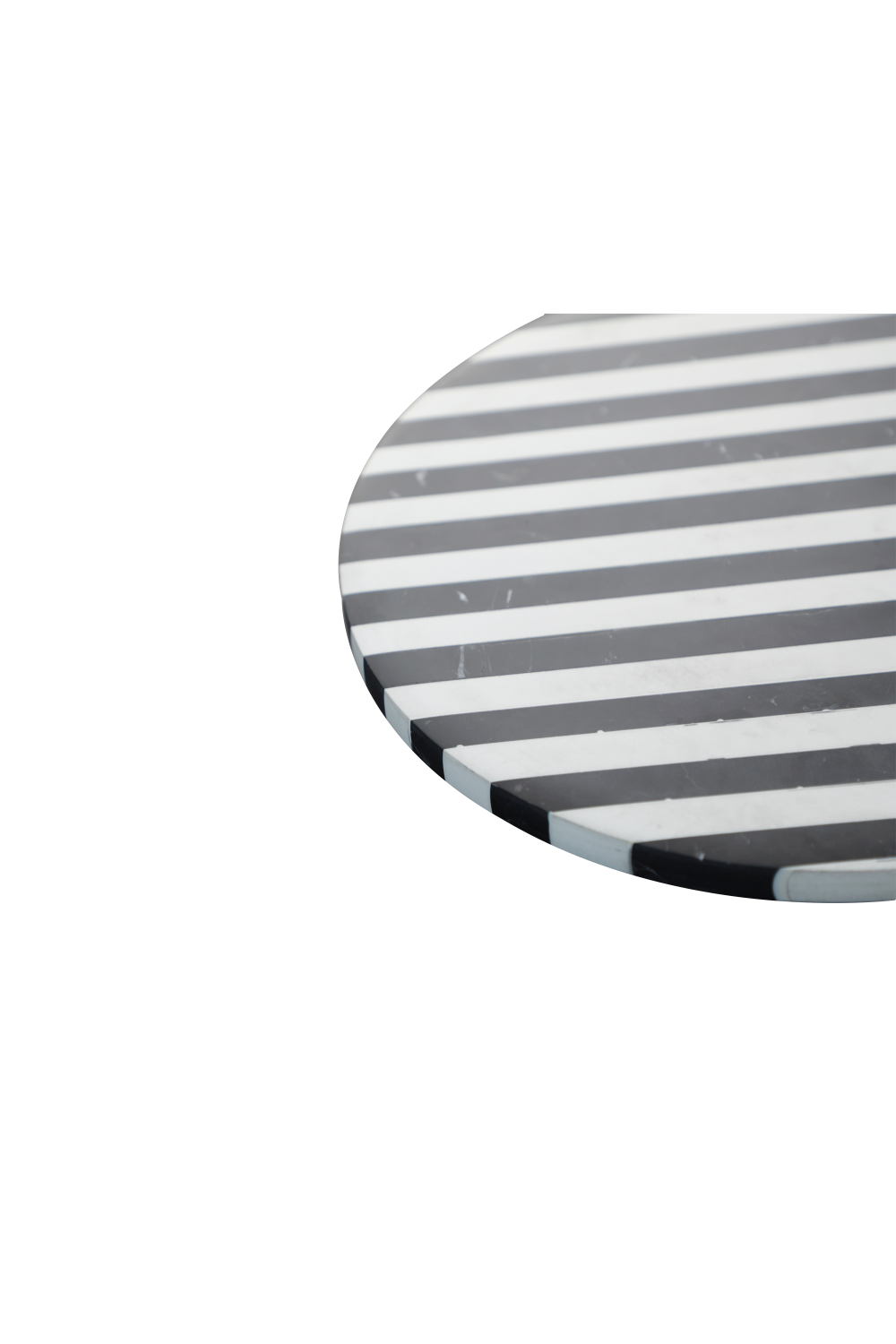 Stripes Marble Round Tray | Liang & Eimil Monochrome | Oroa.com