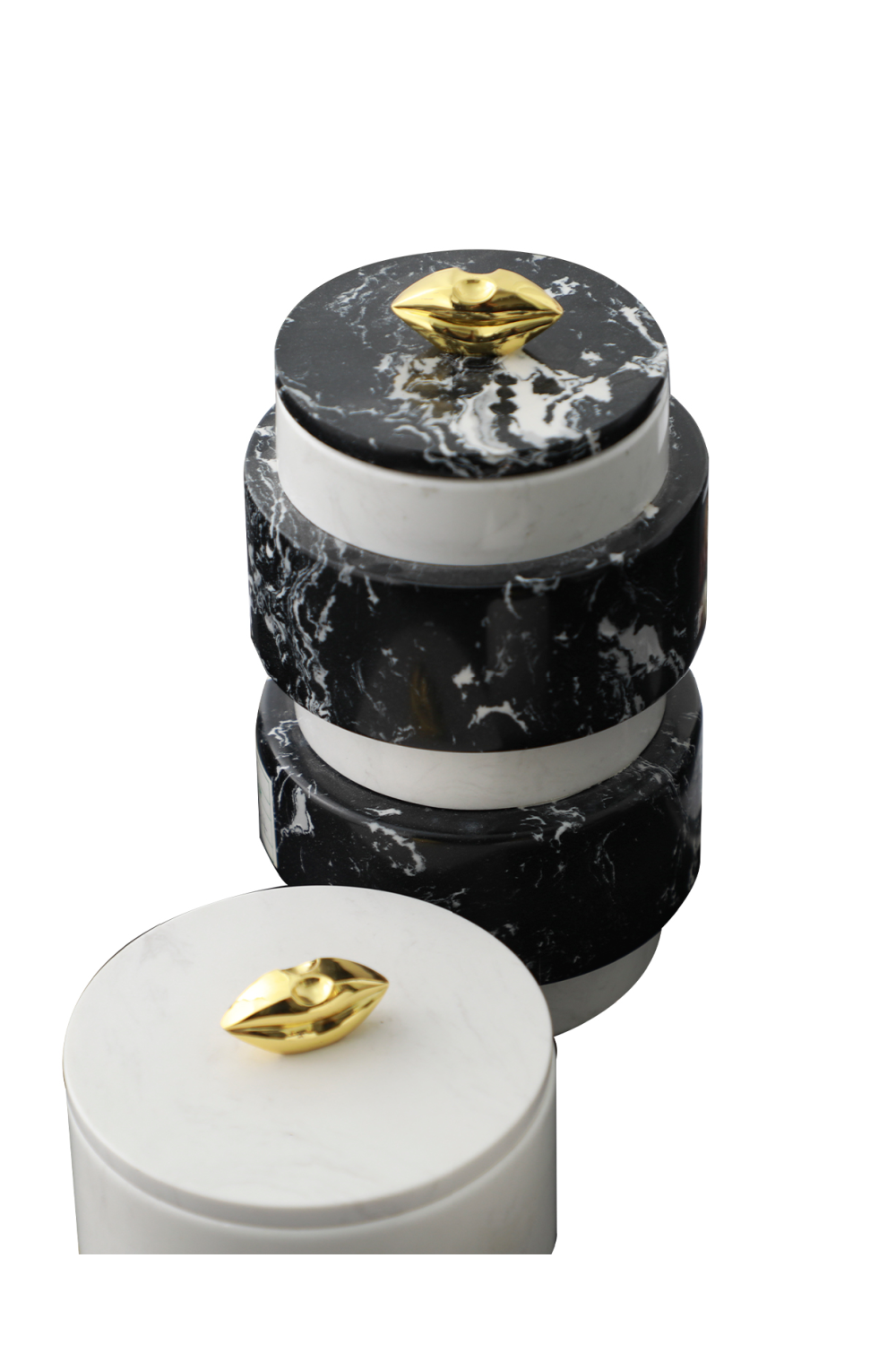 Black and White Marble Jar | Liang & Eimil Chalton | Oroa.com