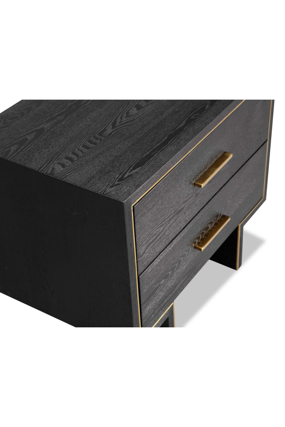 Black Ash Bedside Table | Oroa.com