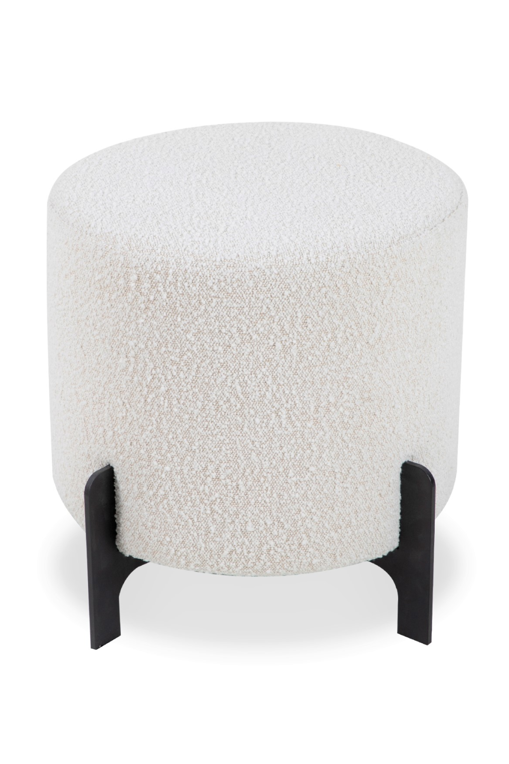 White Bouclé Round Stool | Liang & Eimil Koldrum | OROA