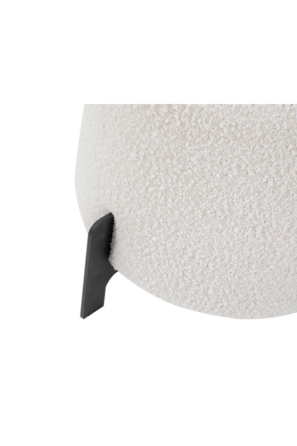 White Bouclé Round Stool | Liang & Eimil Koldrum | OROA
