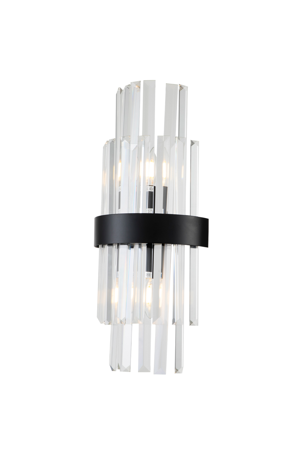Black Metal and Glass Wall Lamp | Liang & Eimil Regency
