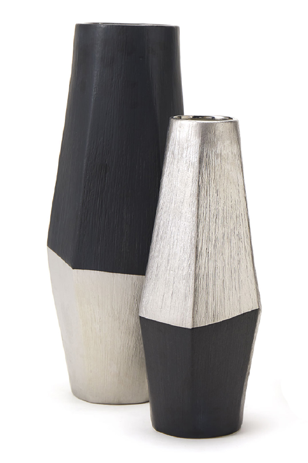 Black & Silver Ceramic Vase - S | Liang & Eimil Diamond II | Oroa.com