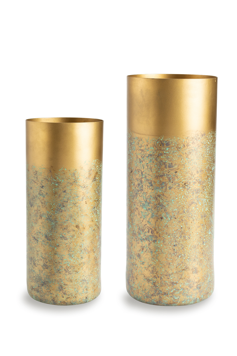 Patinated Gold Cylindrical Vase (S) | Liang & Eimil Inger I | OROA.com