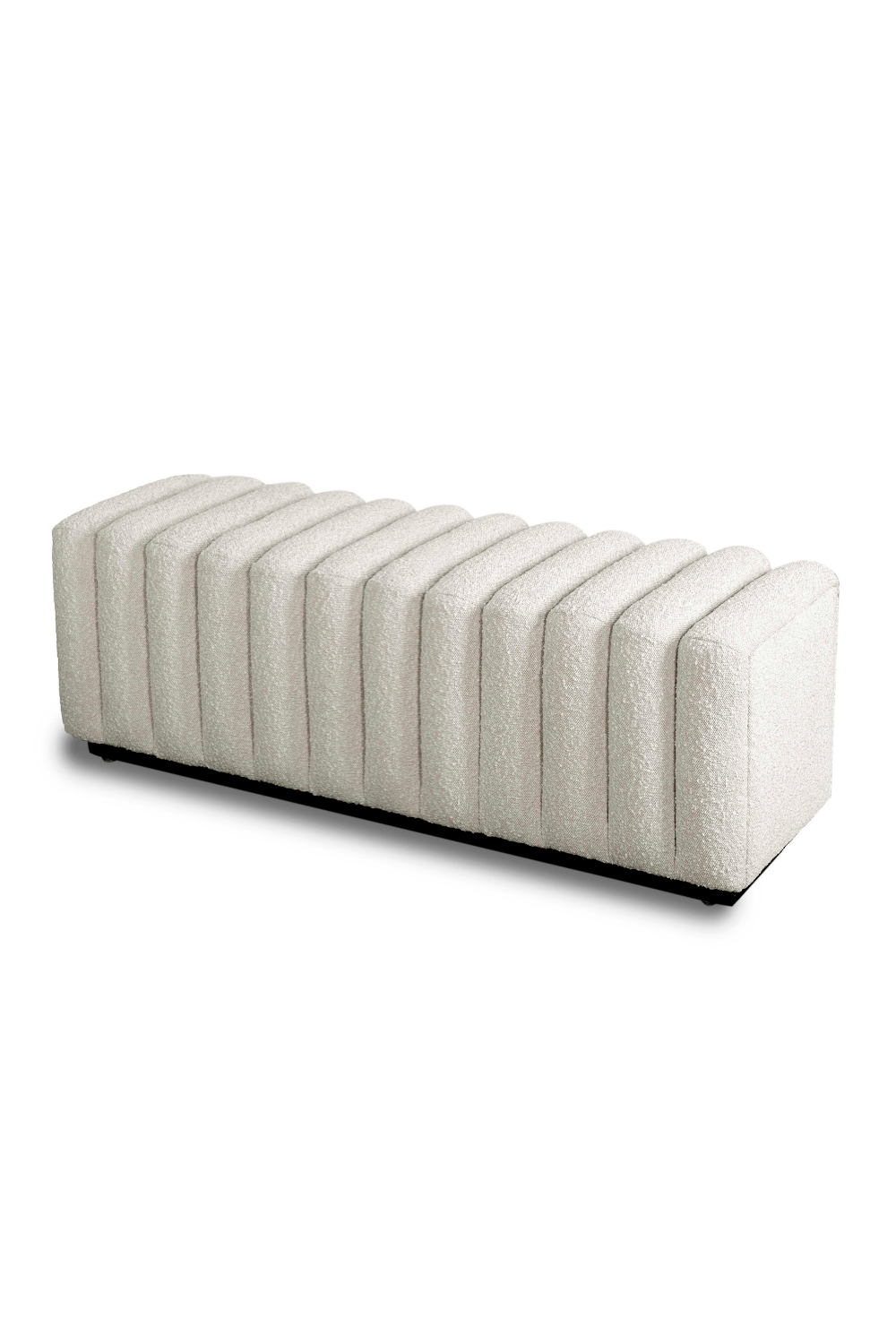 Channeled Seat Boucle Bench | Liang & Eimil Kalum | OROA.com