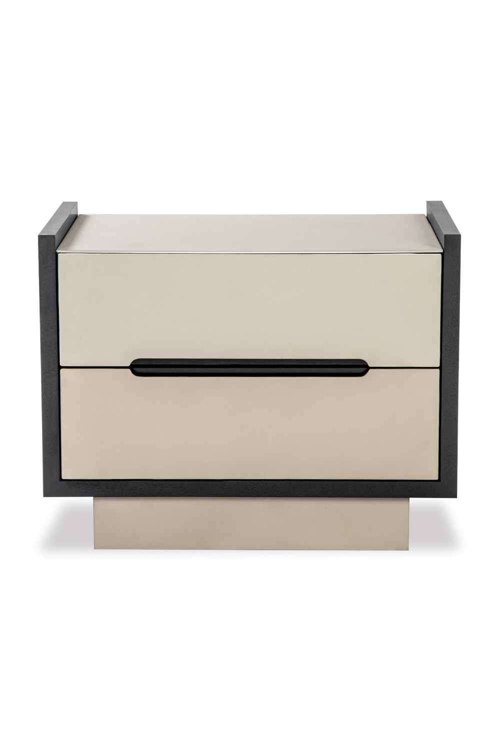 Gray Vegan Leather Bedside Table | Liang & Eimil Antara | Oroa.com