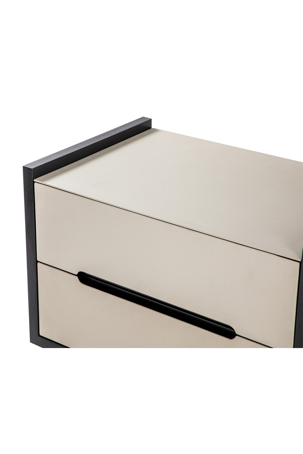 Gray Vegan Leather Bedside Table | Liang & Eimil Antara | Oroa.com