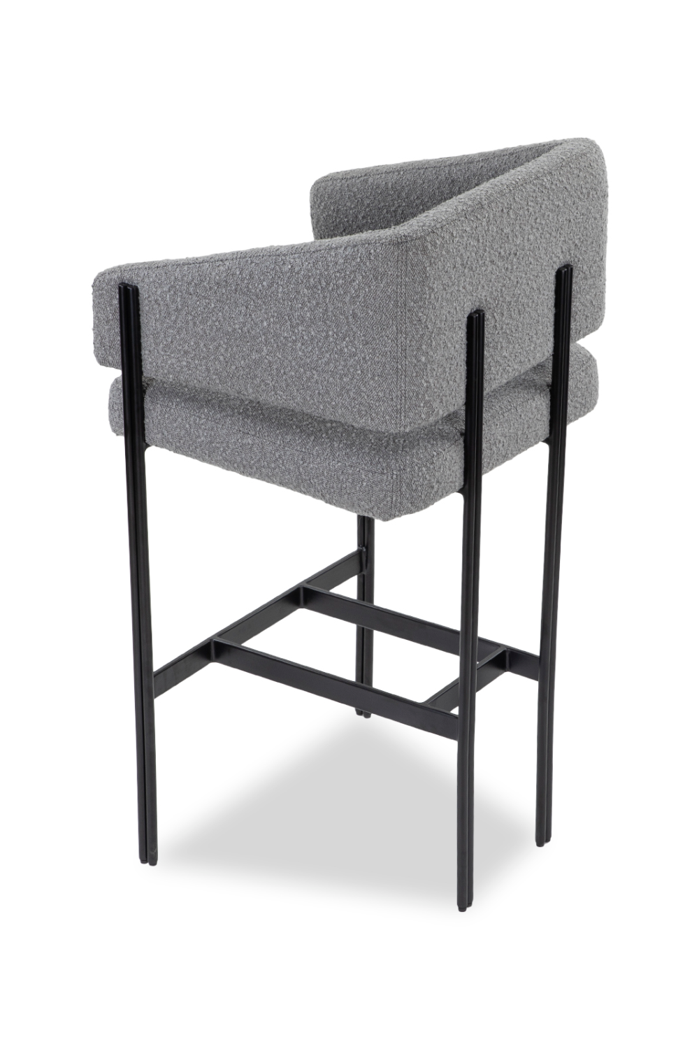 Gray Bouclé Bar Stool | Liang & Eimil Tatler | OROA.com